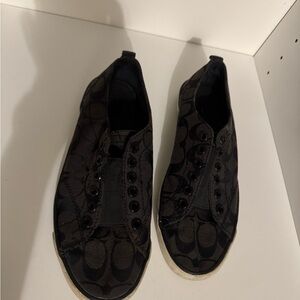 Coach Black Canvas Sneakers